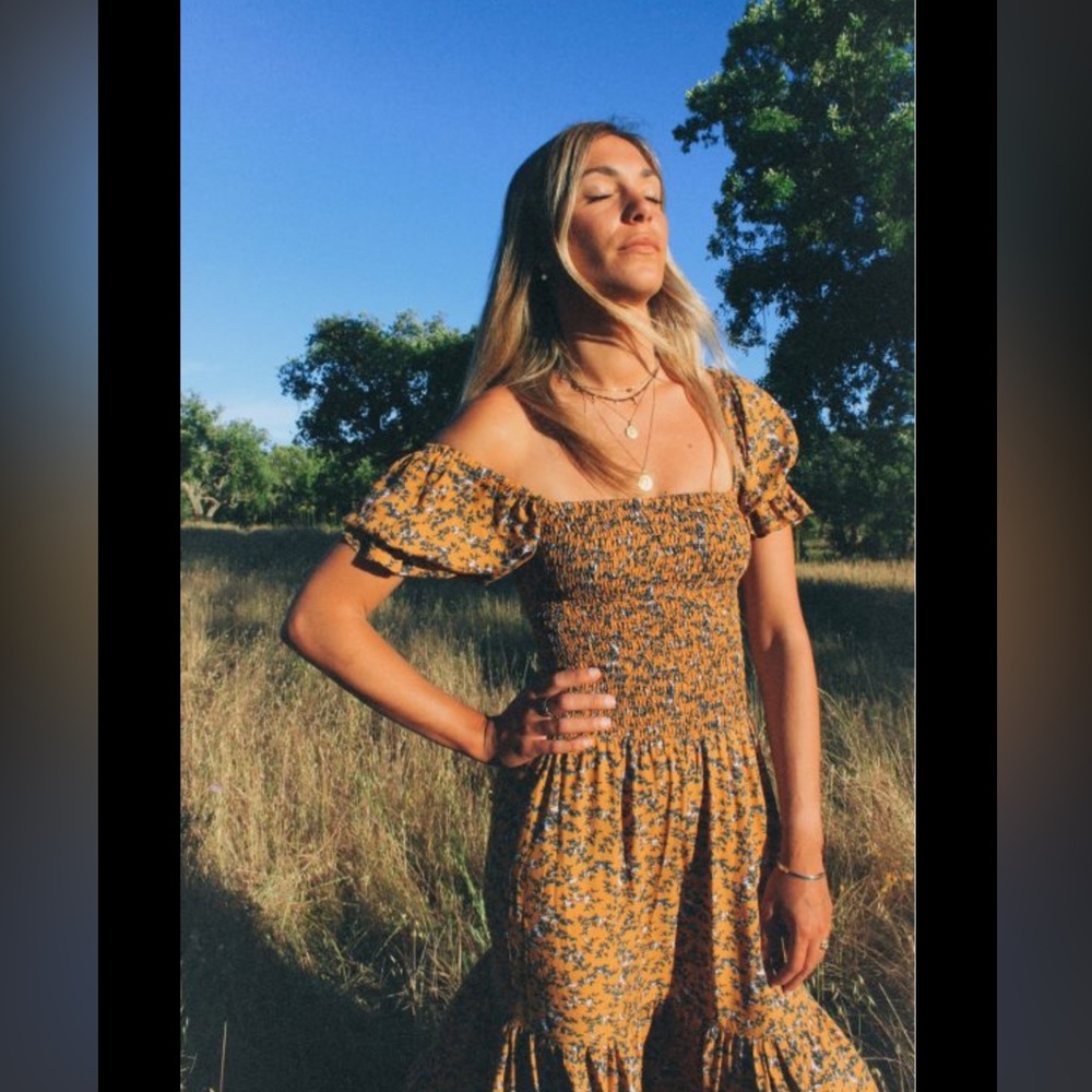 Small floral maxi dress